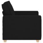 Canapé Fauteuil Noir 60 cm Tissu – Image 3