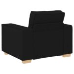 Canapé Fauteuil Noir 60 cm Tissu – Image 4