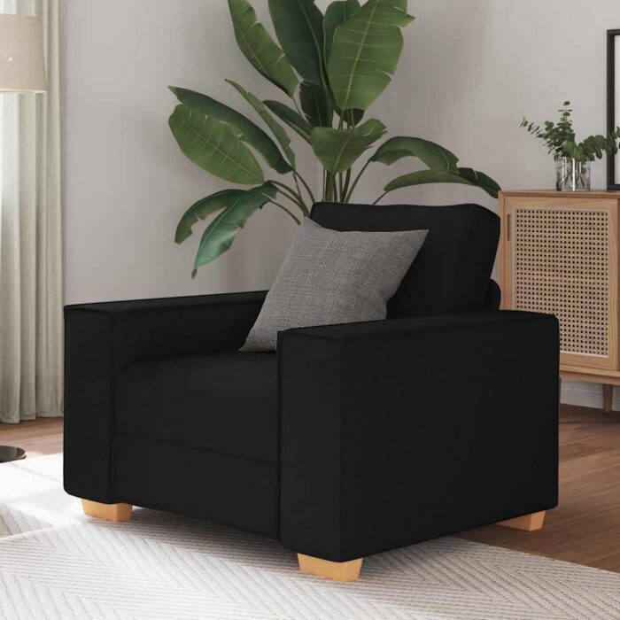 VXL8721158688712_m_en_hd_1.jpg Canapé Fauteuil Noir 60 cm Tissu – Image 1