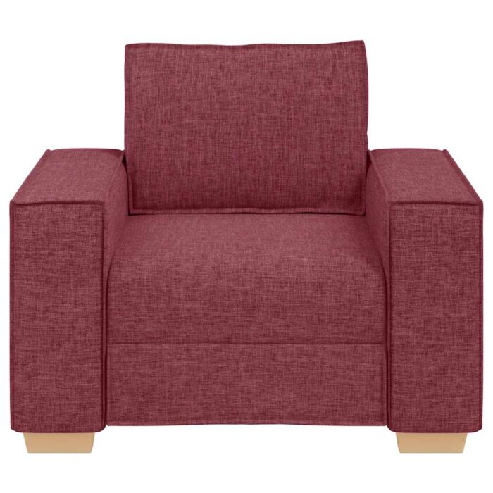 Canapé Fauteuil Rouge Vin 60 cm Tissu – Image 2