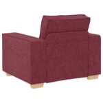 Canapé Fauteuil Rouge Vin 60 cm Tissu – Image 4