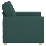 Canapé Fauteuil Vert Foncé 60 cm Tissu – Image 3