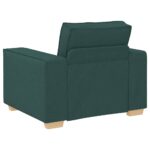 Canapé Fauteuil Vert Foncé 60 cm Tissu – Image 4