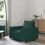 Canapé Fauteuil Vert Foncé 60 cm Tissu