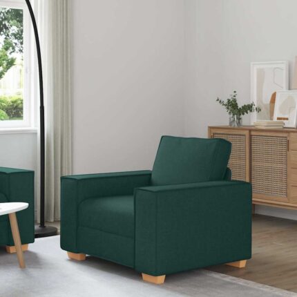 Canapé Fauteuil Vert Foncé 60 cm Tissu