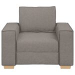 Canapé-chaise Taupe 60 cm Tissu – Image 2