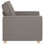 Canapé-chaise Taupe 60 cm Tissu – Image 3