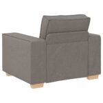 Canapé-chaise Taupe 60 cm Tissu – Image 4