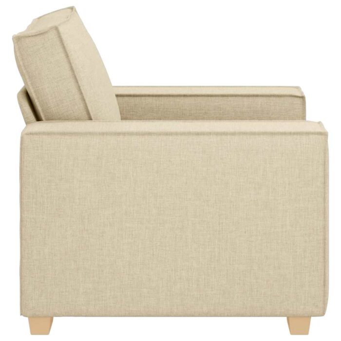 Canapé-chaise Crème 60 cm Tissu – Image 3