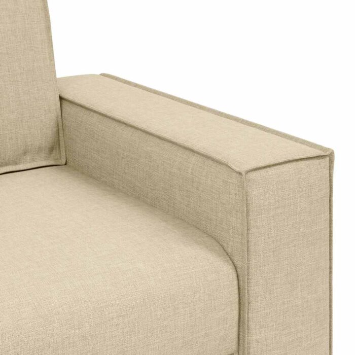 Canapé-chaise Crème 60 cm Tissu – Image 5