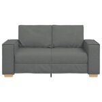 Canapé 2 places Gris foncé 120 cm Tissu – Image 2