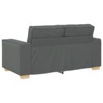 Canapé 2 places Gris foncé 120 cm Tissu – Image 4