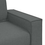 Canapé 2 places Gris foncé 120 cm Tissu – Image 5