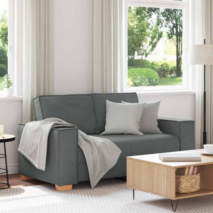 VXL8721158688804_m_en_hd_1.jpg Canapé 2 places Gris foncé 120 cm Tissu – Image 1