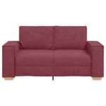 Canapé 2 places Rouge vin 120 cm Tissu – Image 2