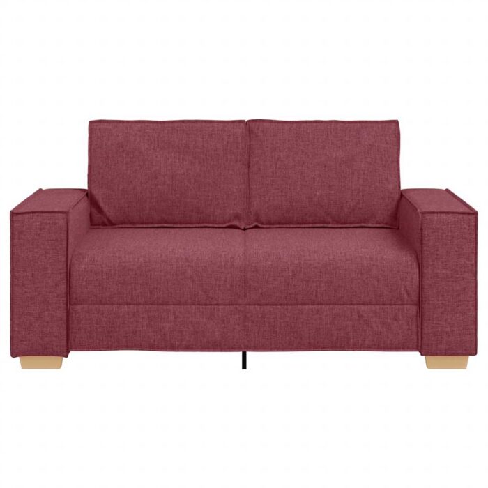 VXL8721158688828_g_en_hd_2.jpg Canapé 2 places Rouge vin 120 cm Tissu – Image 2