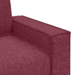 Canapé 2 places Rouge vin 120 cm Tissu – Image 5