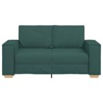 Canapé 2 places Vert foncé 120 cm Tissu – Image 2