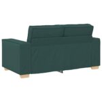 Canapé 2 places Vert foncé 120 cm Tissu – Image 4