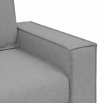 Canapé 2 places Gris nuage 120 cm Tissu – Image 5