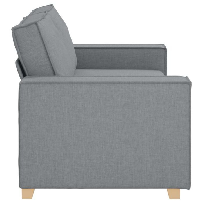 Canapé 2 places Gris clair 140 cm Tissu – Image 3