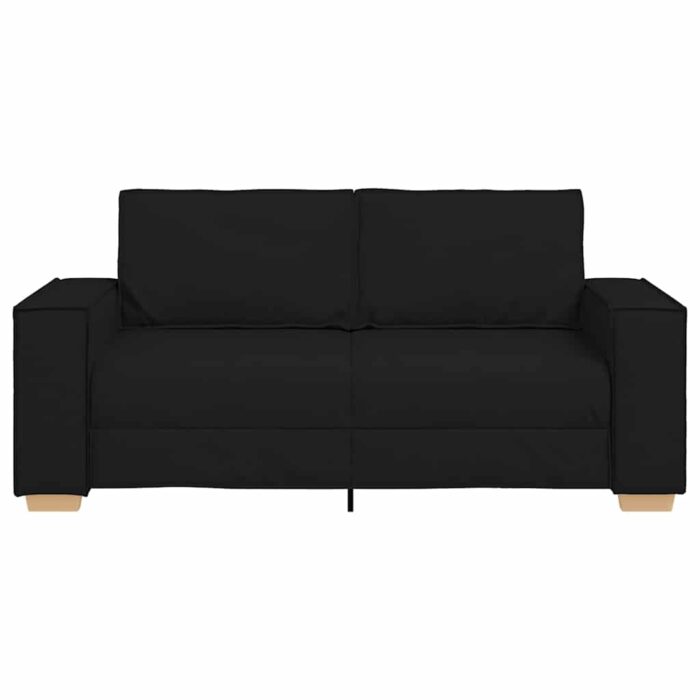 VXL8721158688910_g_en_hd_2.jpg Canapé 2 places Noir 140 cm Tissu – Image 2