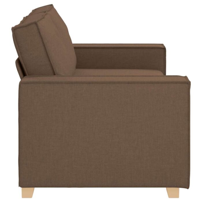 Canapé 2 places Marron 140 cm Tissu – Image 3