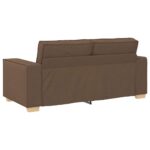 Canapé 2 places Marron 140 cm Tissu – Image 4