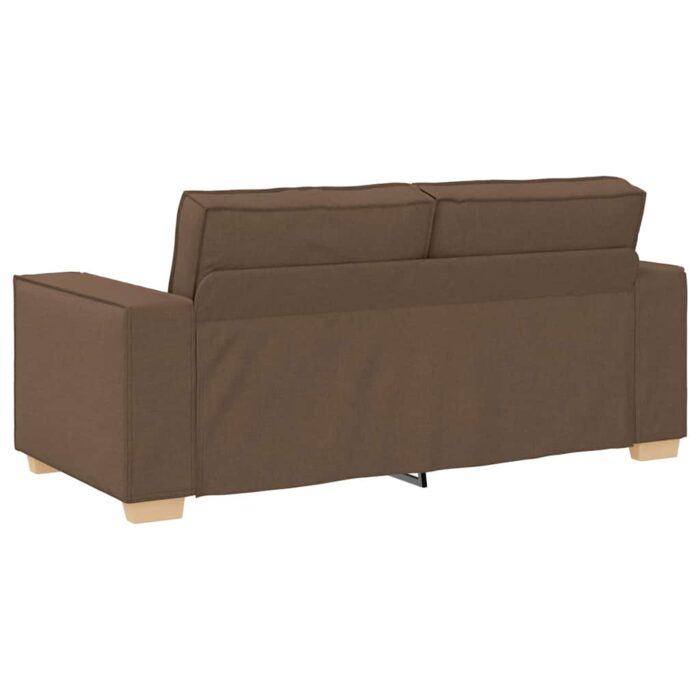 Canapé 2 places Marron 140 cm Tissu – Image 4