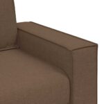 Canapé 2 places Marron 140 cm Tissu – Image 5