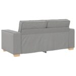 Canapé 2 places Gris nuage 140 cm Tissu – Image 4