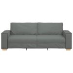 Canapé 3 places Gris foncé 180 cm Tissu – Image 2