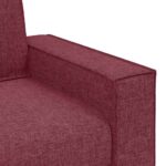 Canapé 3 places Rouge vin 180 cm Tissu – Image 5