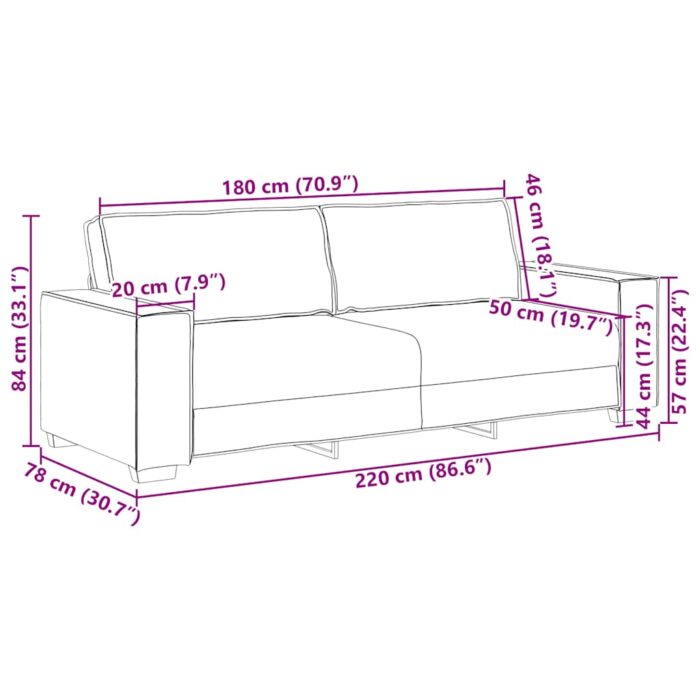 VXL8721158689023_g_en_hd_7.jpg Canapé 3 places Rouge vin 180 cm Tissu – Image 7