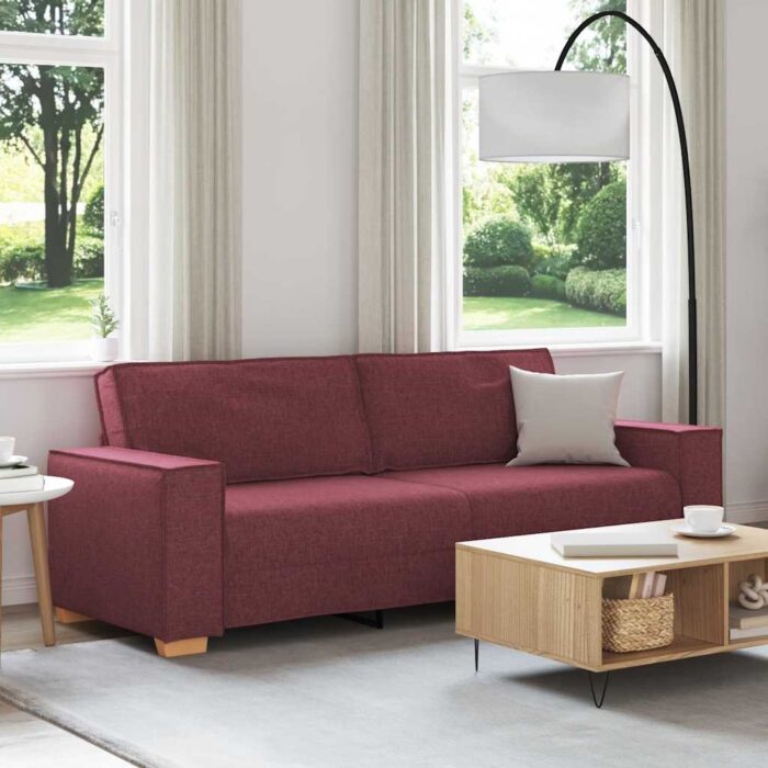 VXL8721158689023_m_en_hd_1.jpg Canapé 3 places Rouge vin 180 cm Tissu – Image 1