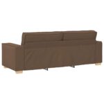 Canapé 3 places Marron 180 cm Tissu – Image 4