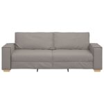 Canapé 3 places Taupe 180 cm Tissu – Image 2