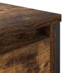 Meuble de salle de bain lavabo tiroirs chêne fumé 60x34,5x60 cm – Image 9