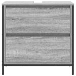 Meuble de salle de bain avec lavabo et tiroirs 60x34,5x60 cm – Image 4