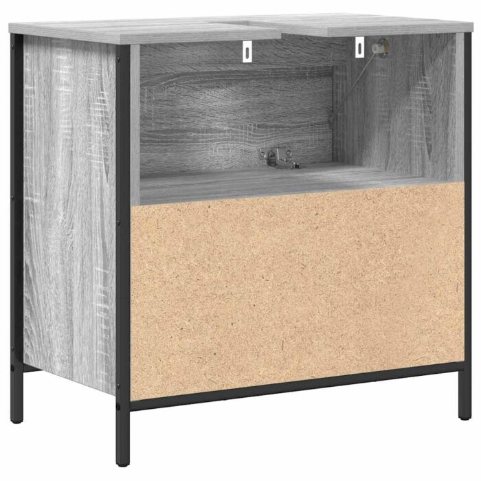 Meuble de salle de bain avec lavabo et tiroirs 60x34,5x60 cm – Image 6