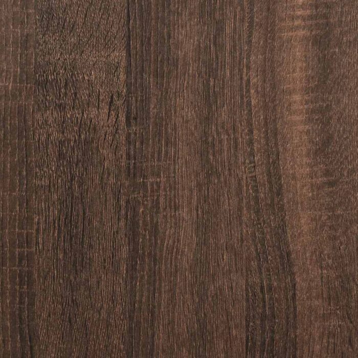 Meuble salle de bain lavabo tiroirs chêne marron 60x34,5x60 cm – Image 12
