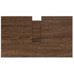 Meuble salle de bain lavabo tiroirs chêne marron 60x34,5x60 cm – Image 7