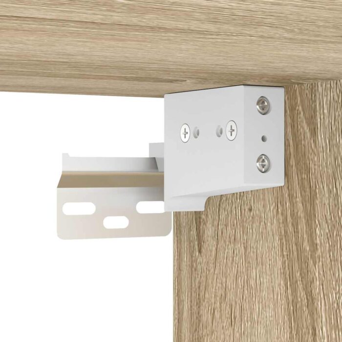 Armoire murale de salle de bain miroir chêne sonoma 60x21x60 cm – Image 8