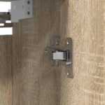 Armoire murale de salle de bain miroir chêne sonoma 60x21x60 cm – Image 9