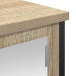 Meuble murale de salle de bain miroir chêne sonoma 50x21x60 cm – Image 9