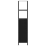 Meuble de salle de bain avec étagères chêne noir 36x35x165 cm – Image 5