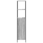 Meuble de salle de bain avec étagères sonoma gris 36x35x165 cm – Image 5