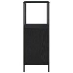 Meuble de salle de bain avec étagères chêne noir 36x35x95 cm – Image 5