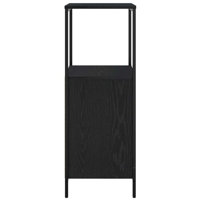 Meuble de salle de bain avec étagères chêne noir 36x35x95 cm – Image 5