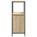 Meuble de salle de bain avec étagères chêne sonoma 36x35x95 cm – Image 4